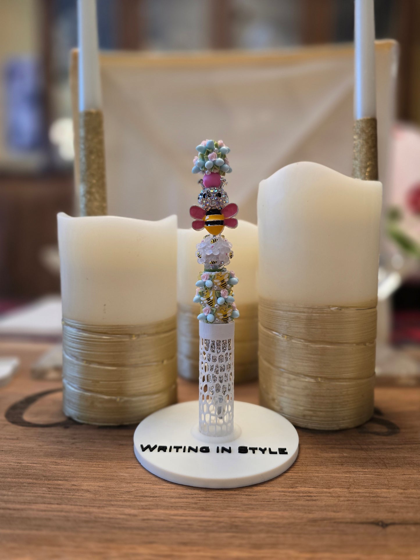 Collector's Bloom & Buzz Beaded Pen – A Celebration of Growth