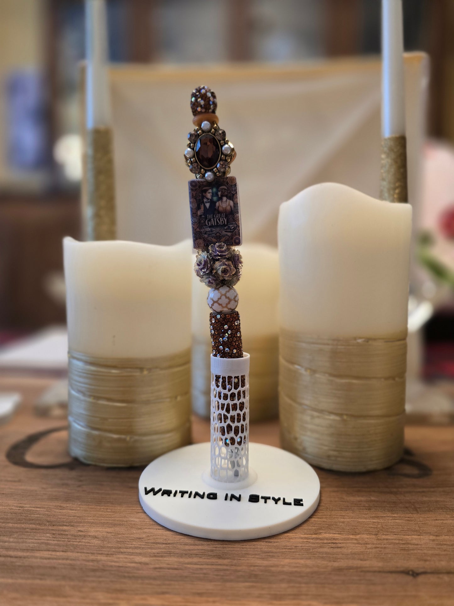 Collector's Gatsby Nights Luxe Beaded Pen – Vintage Literary Style
