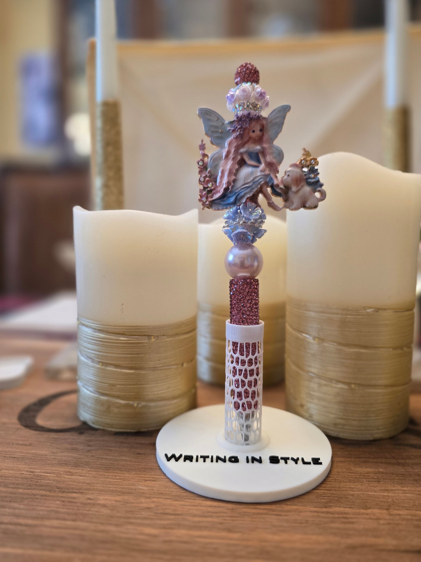 Collector's Enchanted Fairy Luxe Beaded Pen – Whimsical Couture Style