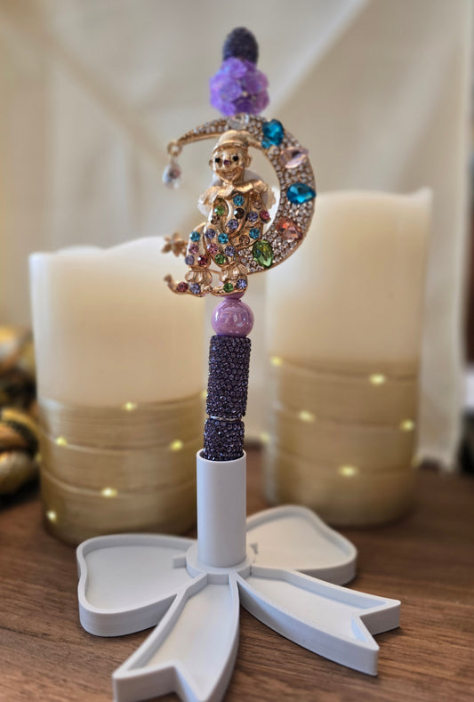 Collector's Celestial Harlequin Crystal Jester Pen