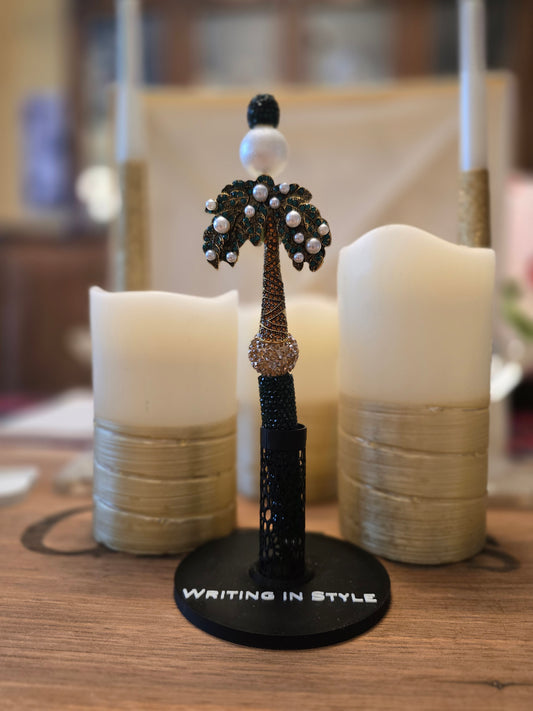 Collector's Jeweled Palm Tree Beaded Pen – Coastal Luxury