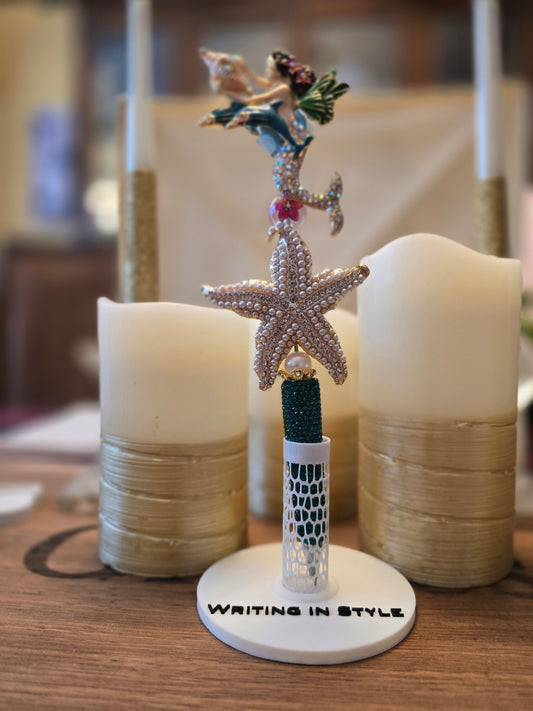 Collector's Celestial Siren Starfish Luxe Beaded Pen – Ocean Couture