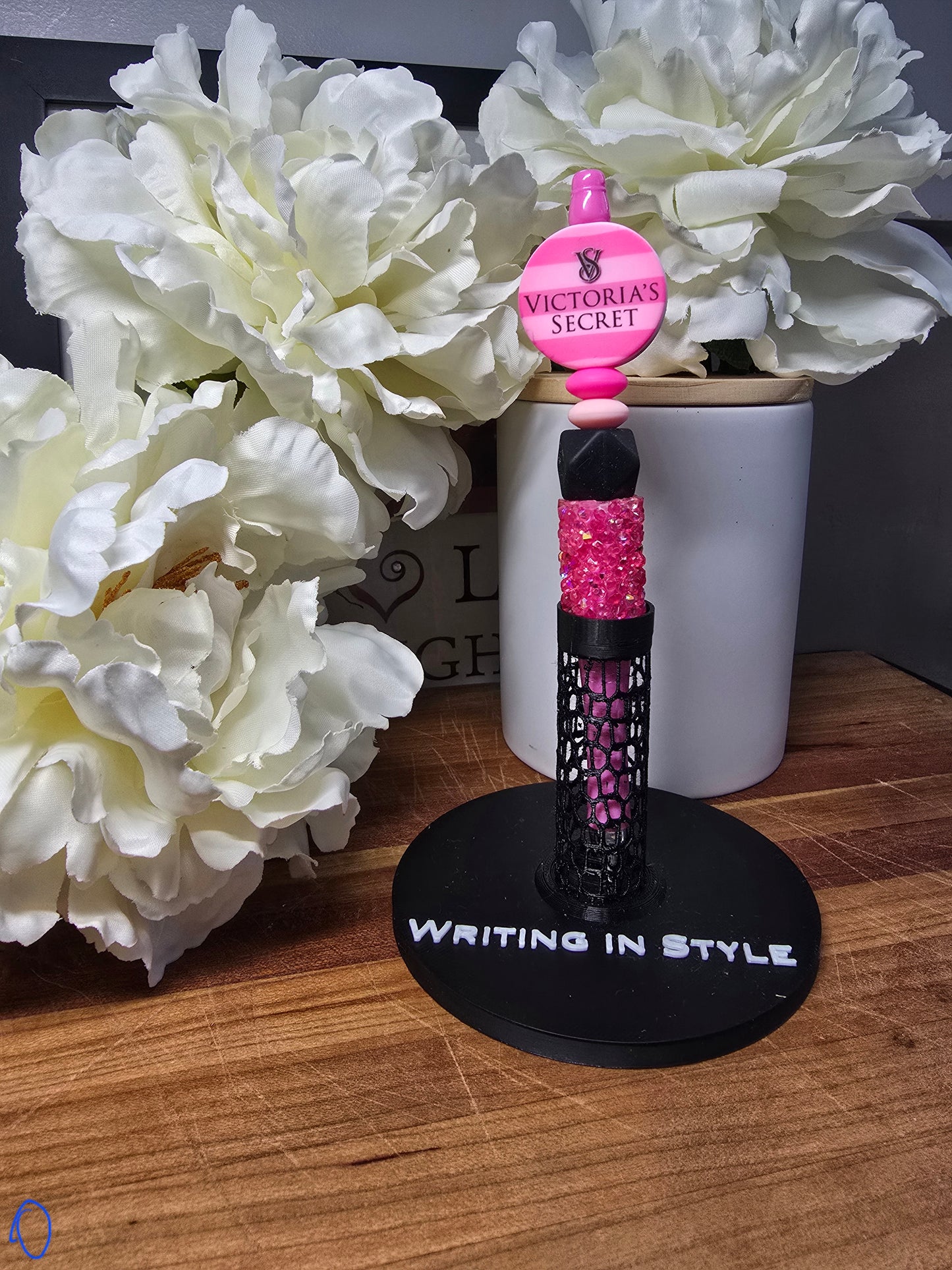 Pink Glam Luxe Beaded Pen – Fashion-Inspired Statement Pen