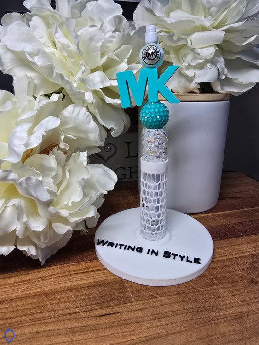 Turquoise Initial Beaded Pen