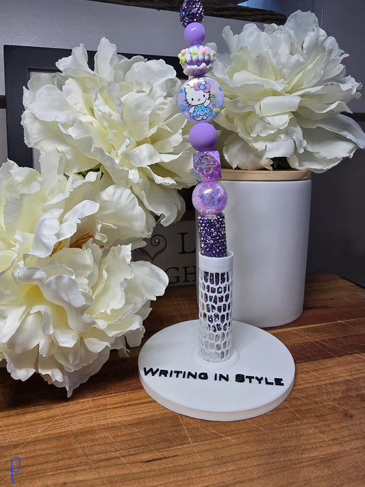 Pastel Kitty Beaded Pen
