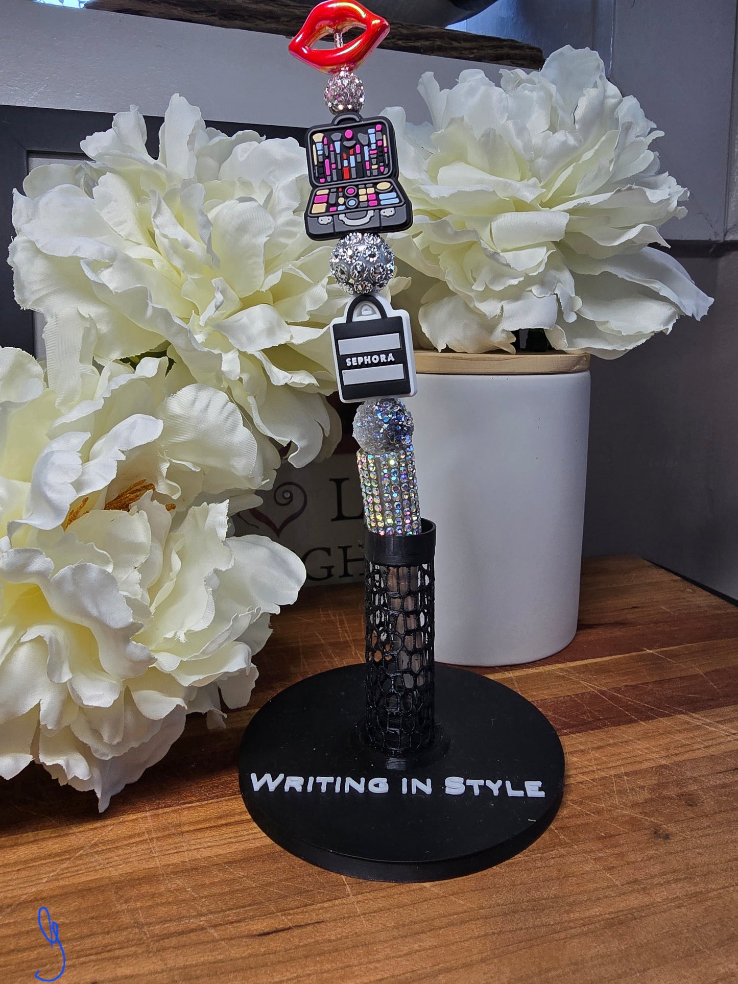 Makeup Lover Beaded Pen – Glam Beauty Addict Gift