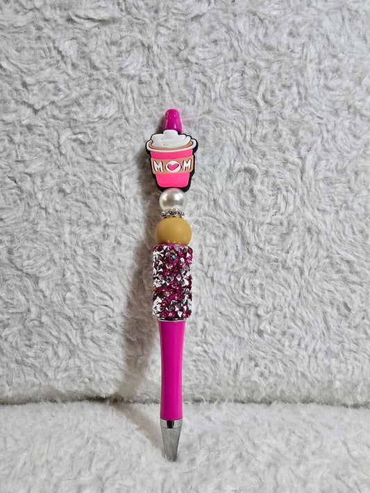 Mom’s Coffee Moment Beaded Pen