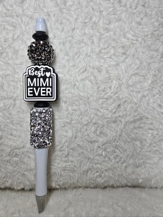 Best Mimi Ever – Black & Crystal Luxe Pen