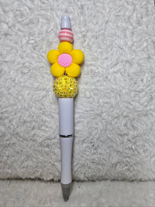 Sunshine Daisy Sparkle Pen